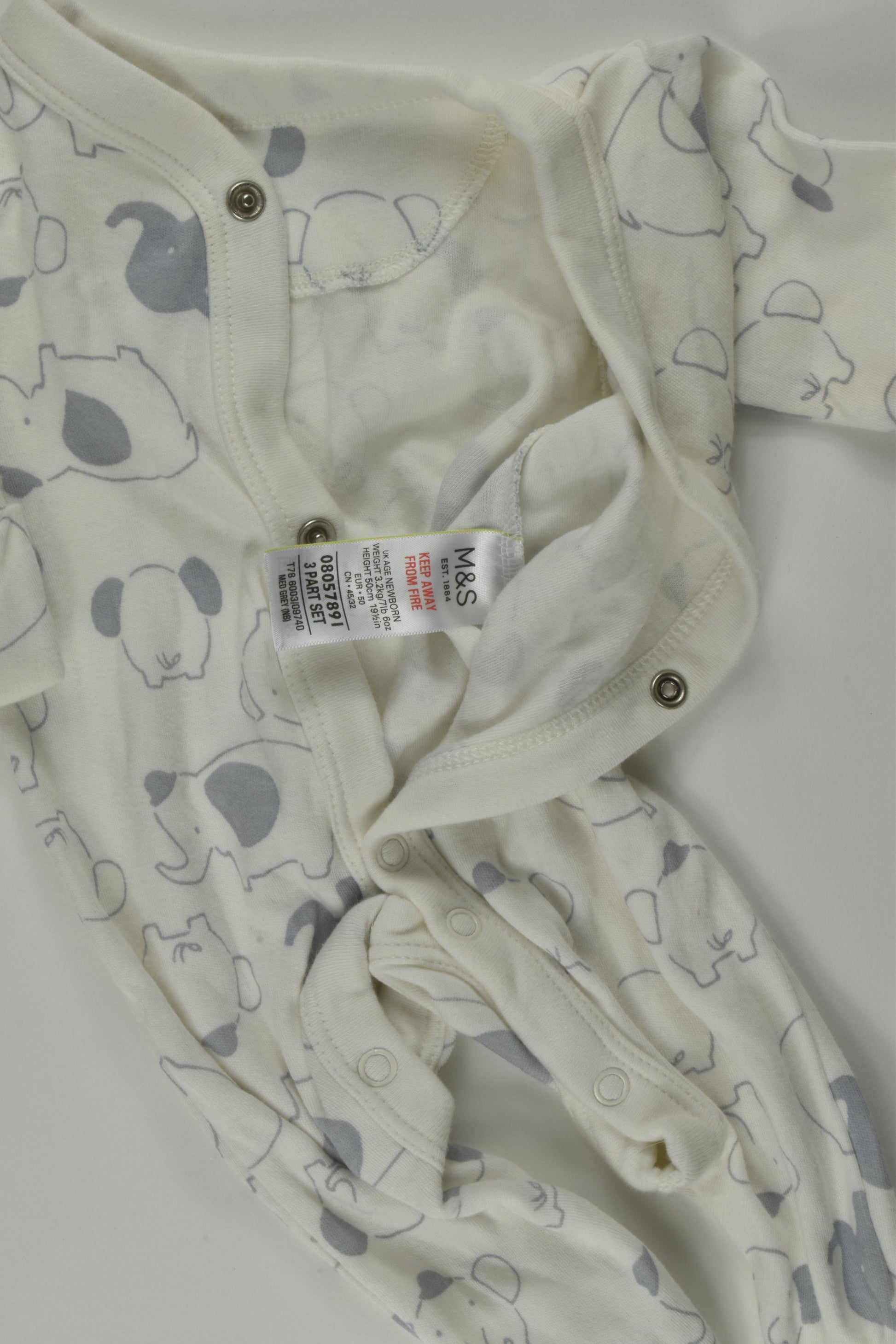 Marks & Spencer Size 0000 Elephant Romper