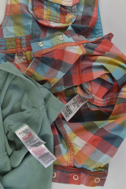 Marks & Spencer Size 1 Bodysuit and Short Overalls