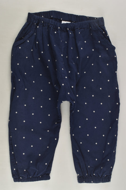 Marks & Spencer Size 1 Polka Dots Lined Pants