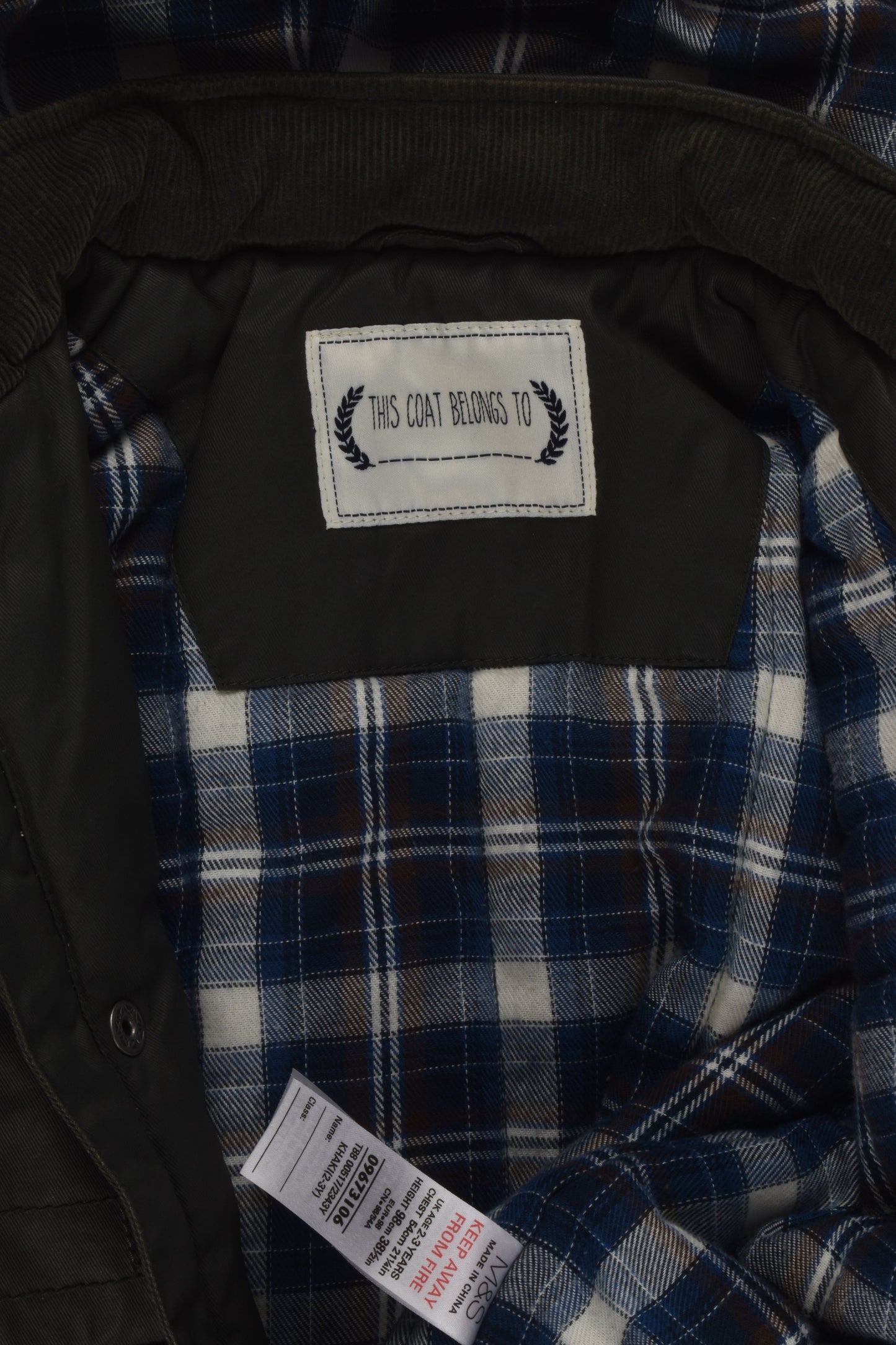 Marks & Spencer Size 2-3 Waterproof Jacket