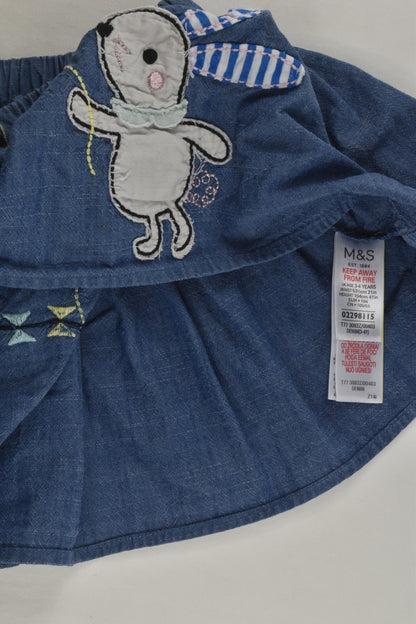 Marks & Spencer Size 3-4 Denim Skirt