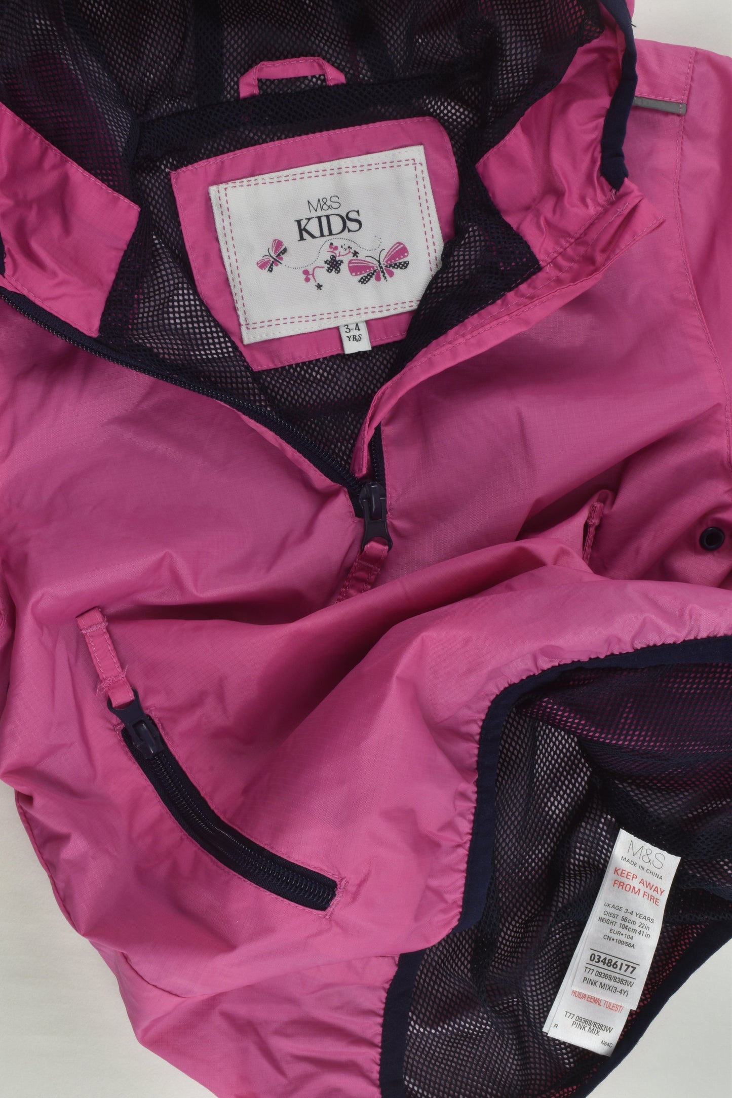 Marks & Spencer Size 3-4 Rain Jacket