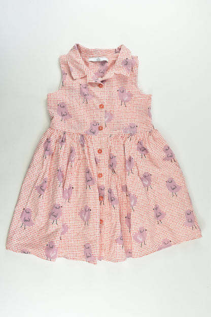 Marks & Spencer Size 4-5 (110 cm) Lined Bird Dress