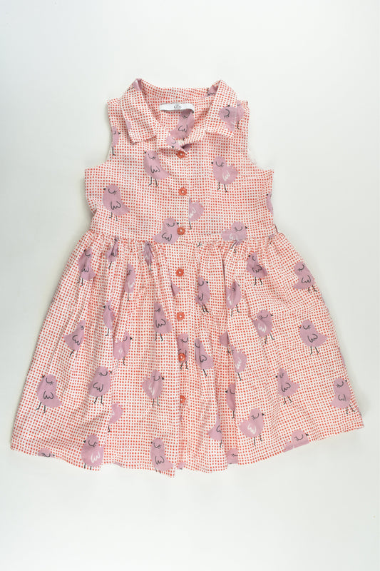 Marks & Spencer Size 4-5 (110 cm) Lined Bird Dress