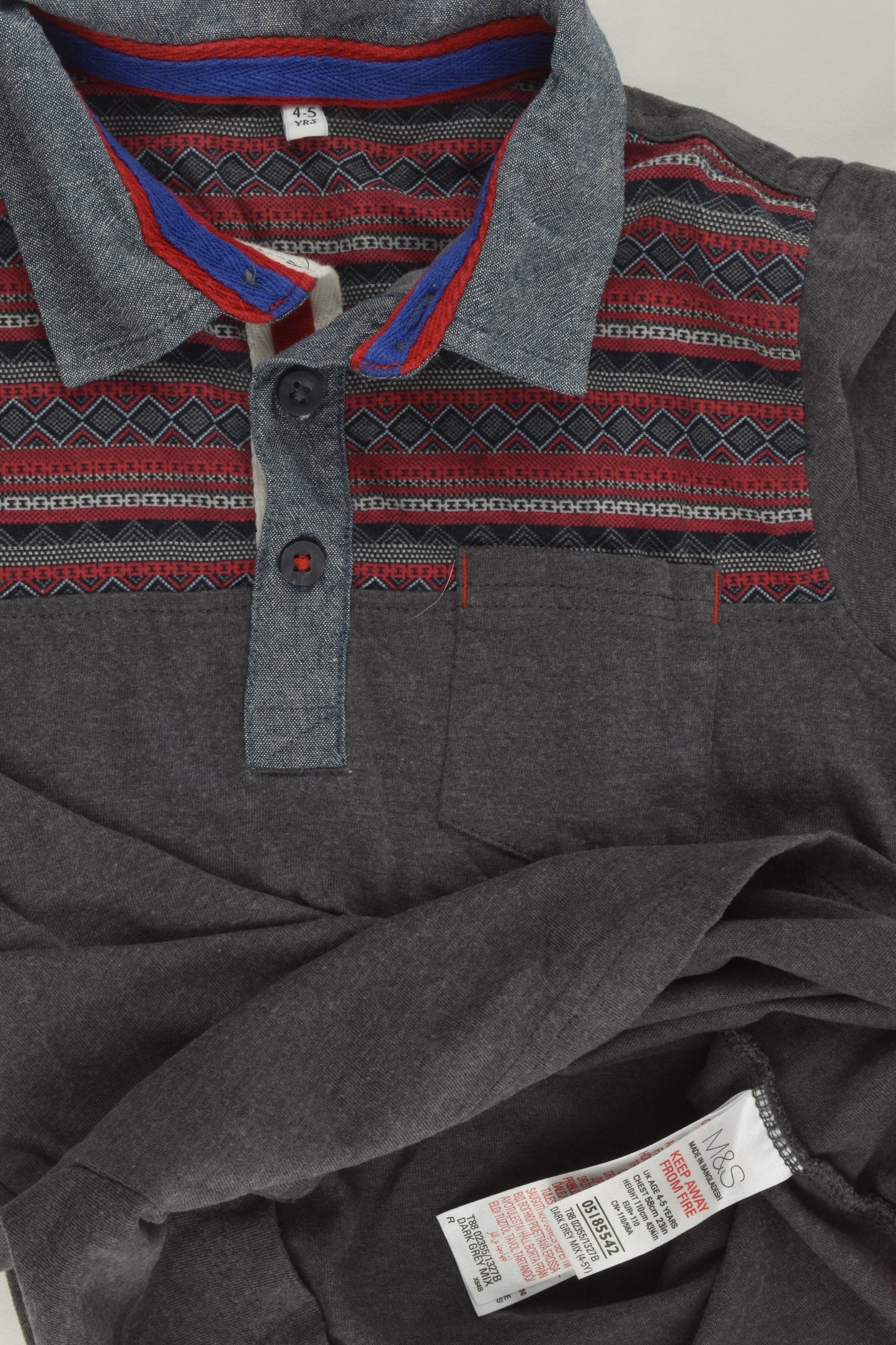 Marks & Spencer Size 4-5 (110 cm) Polo Shirt