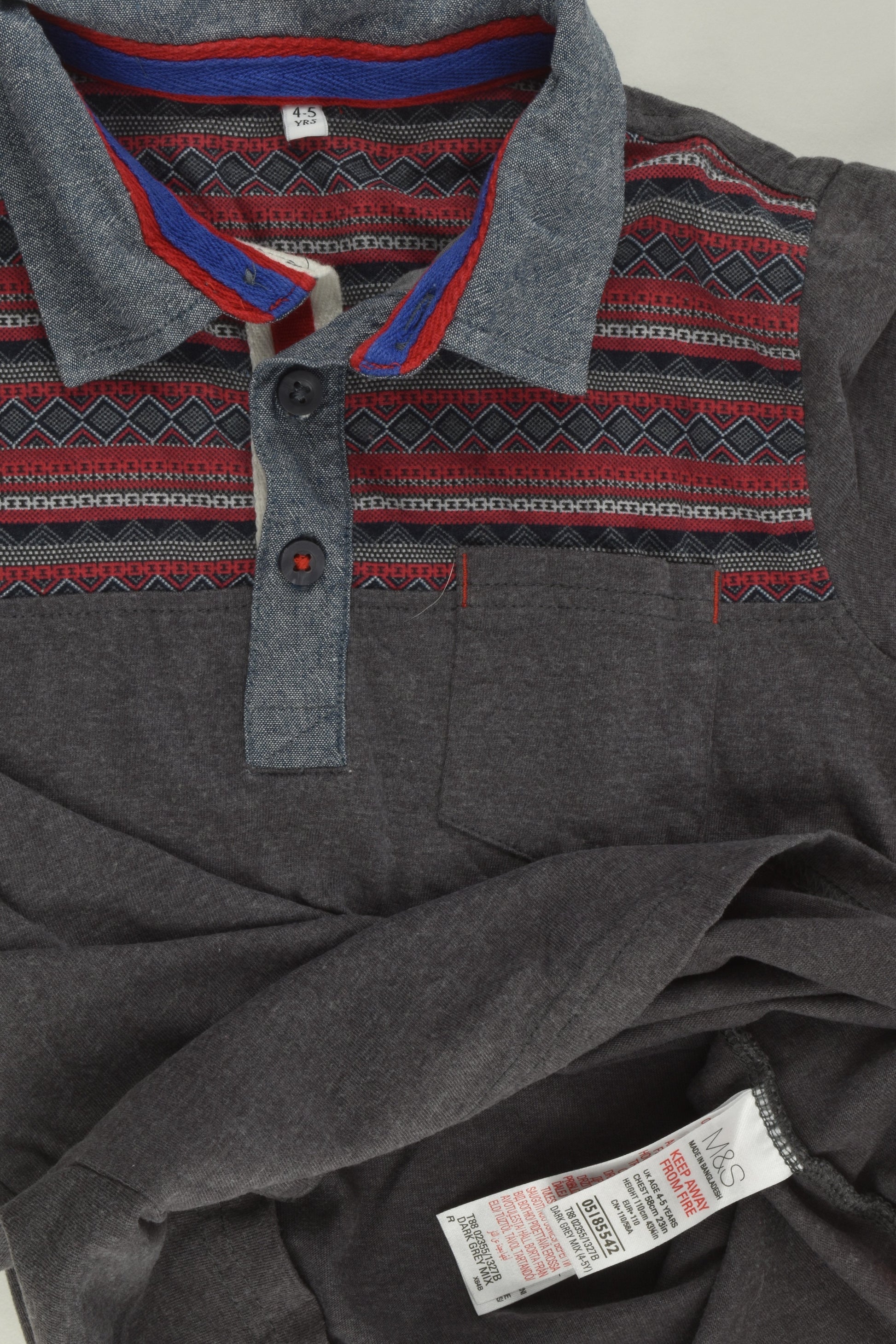 Marks & Spencer Size 4-5 (110 cm) Polo Shirt
