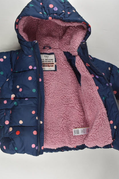 Marks & Spencer Size 4-5 Polka Dots Puffer Jacket