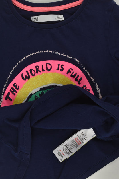 Marks & Spencer Size 4-5 'The World Is Full Of Colour' Top