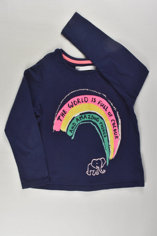 Marks & Spencer Size 4-5 'The World Is Full Of Colour' Top