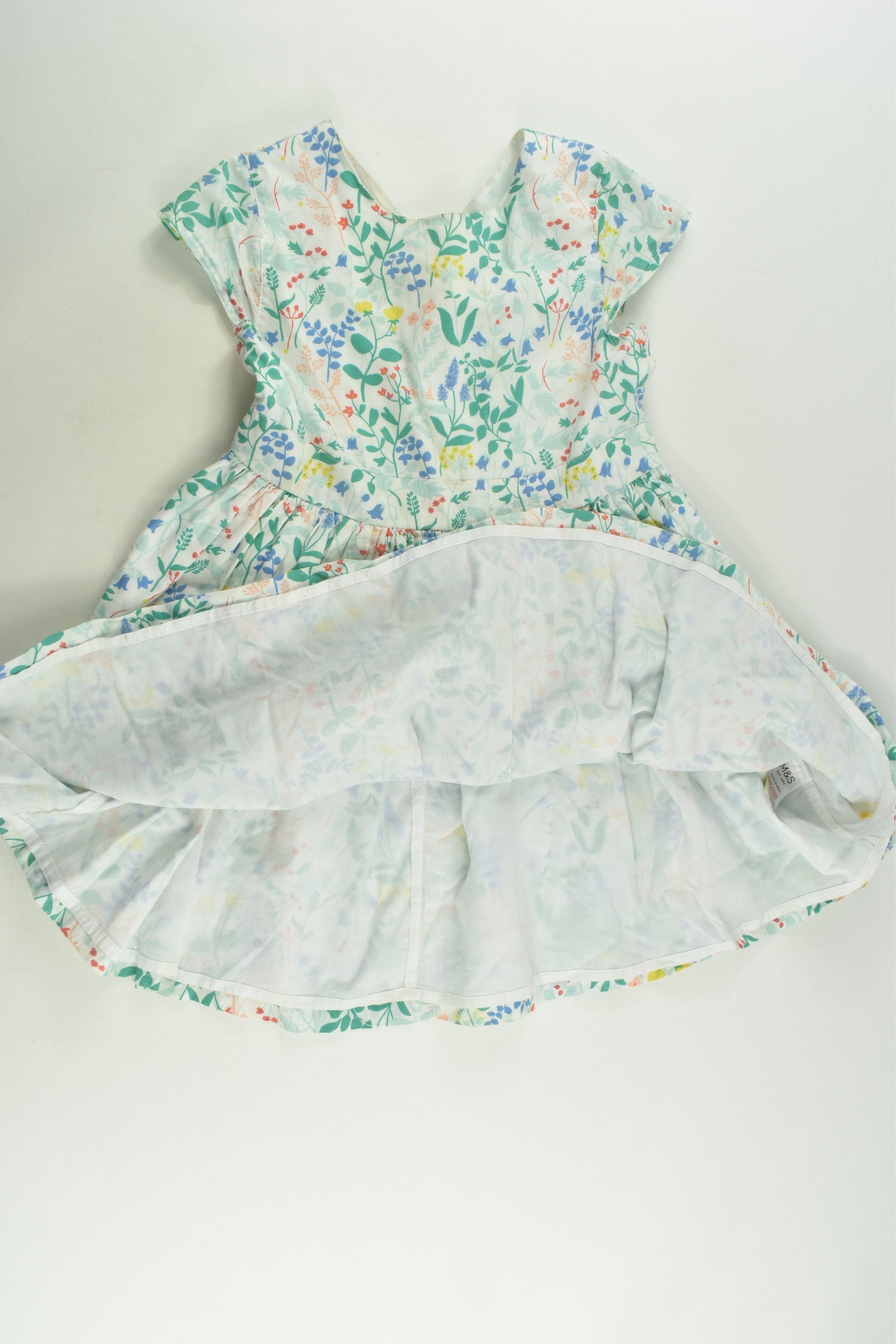 Marks & Spencer Size 5 (110 cm) Lined Floral Dress