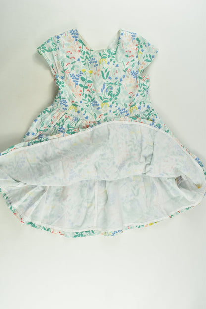 Marks & Spencer Size 5 (110 cm) Lined Floral Dress