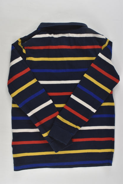 Marks & Spencer Size 5-6 Colourful Stripes Polo Shirt