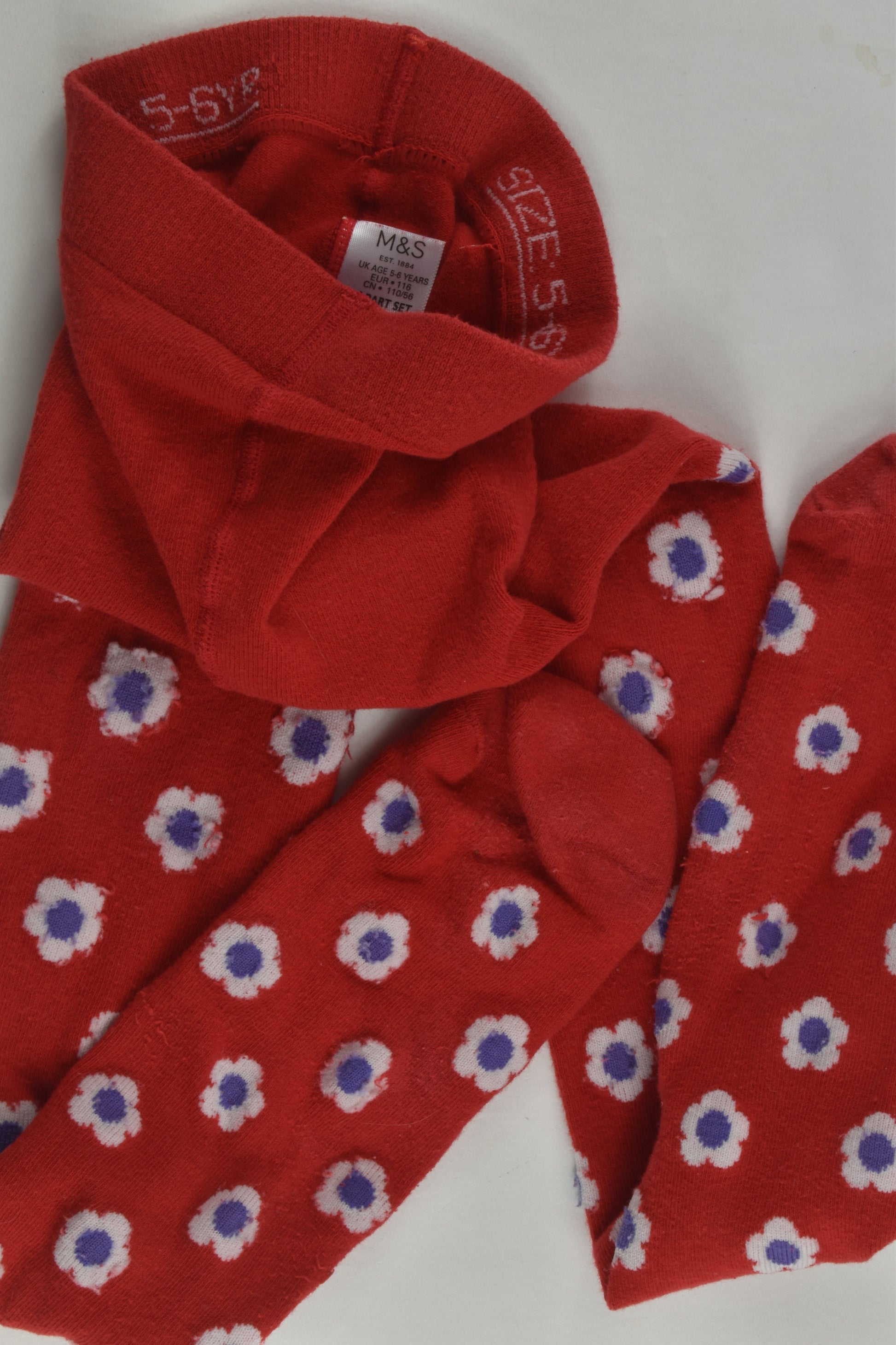 Marks & Spencer Size 5-6 Footed Tights