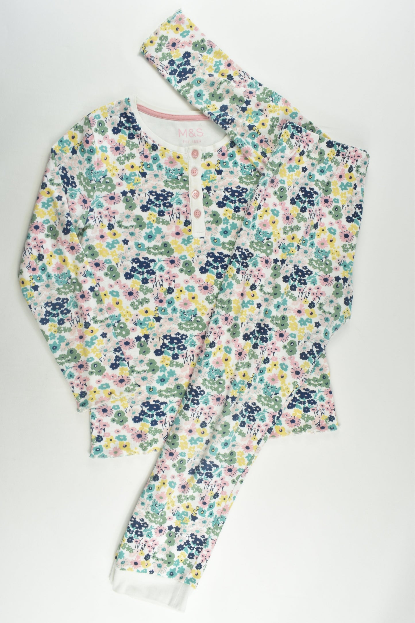 Marks & Spencer Size 8-9 (134 cm) Floral Pyjamas