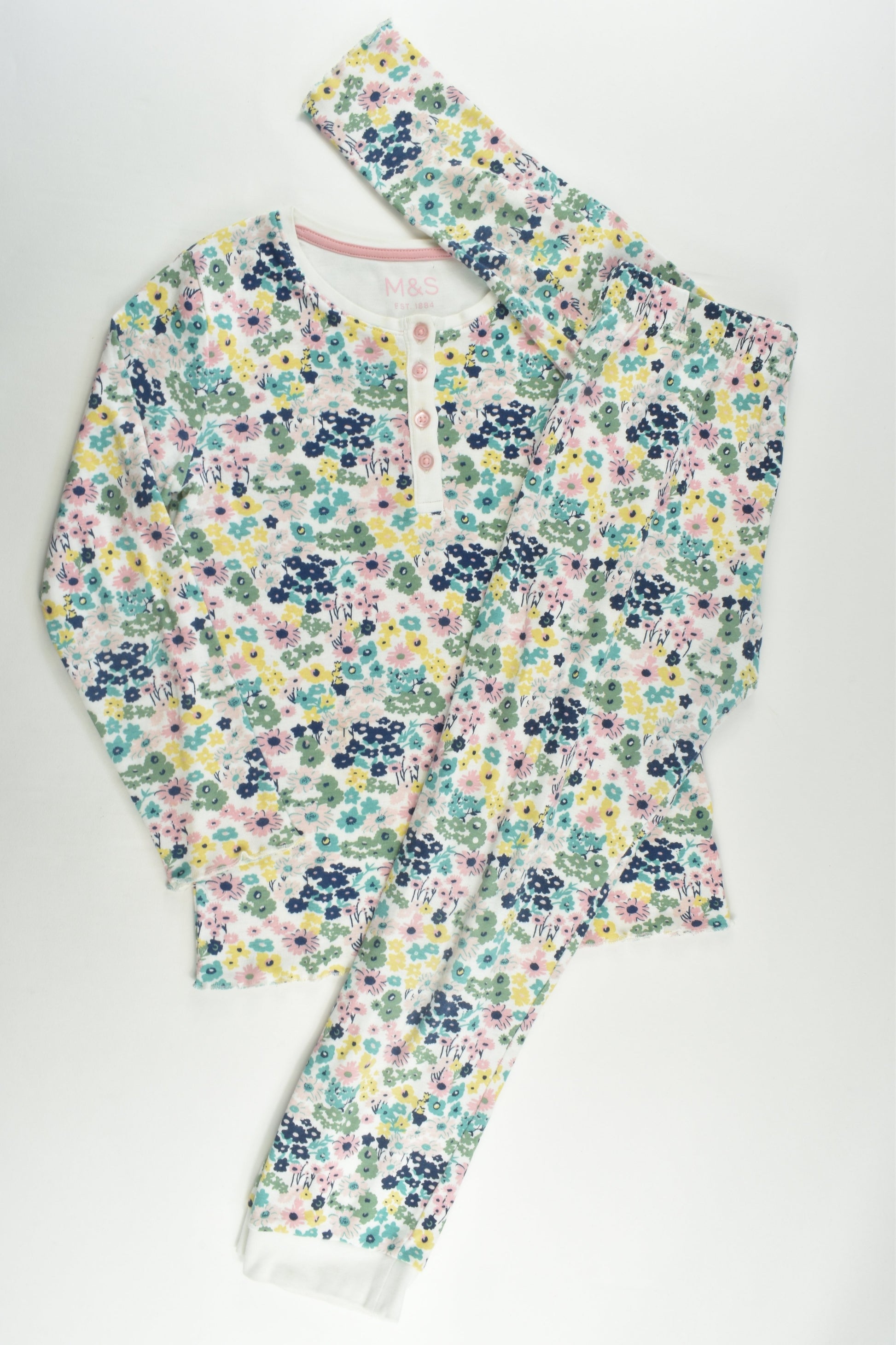 Marks & Spencer Size 8-9 (134 cm) Floral Pyjamas