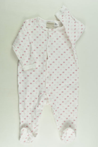 Marquise Size 0 Bows Footed Romper