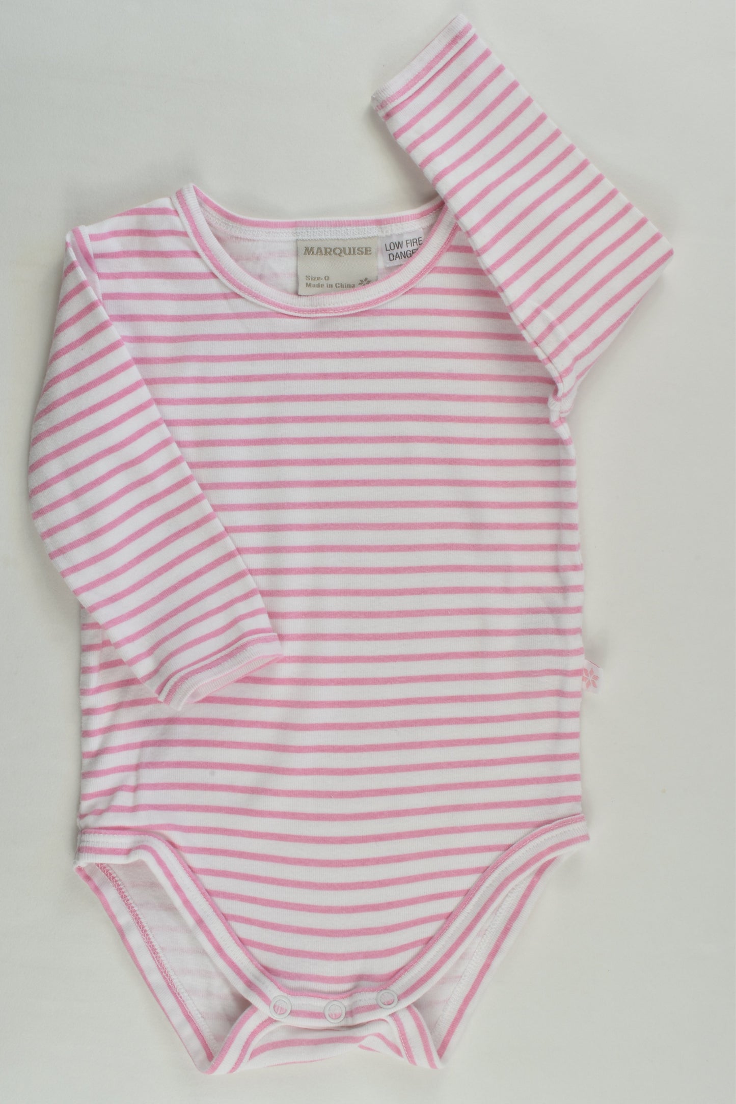 Marquise Size 0 Striped Bodysuit