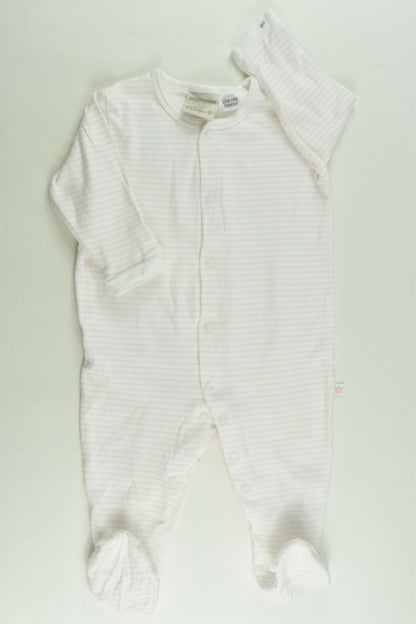 Marquise Size 0 Striped Footed Romper