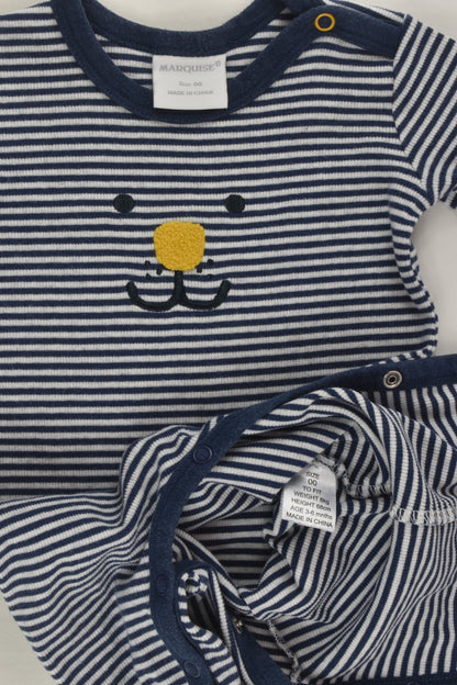 Marquise Size 00 Smiley Face Romper