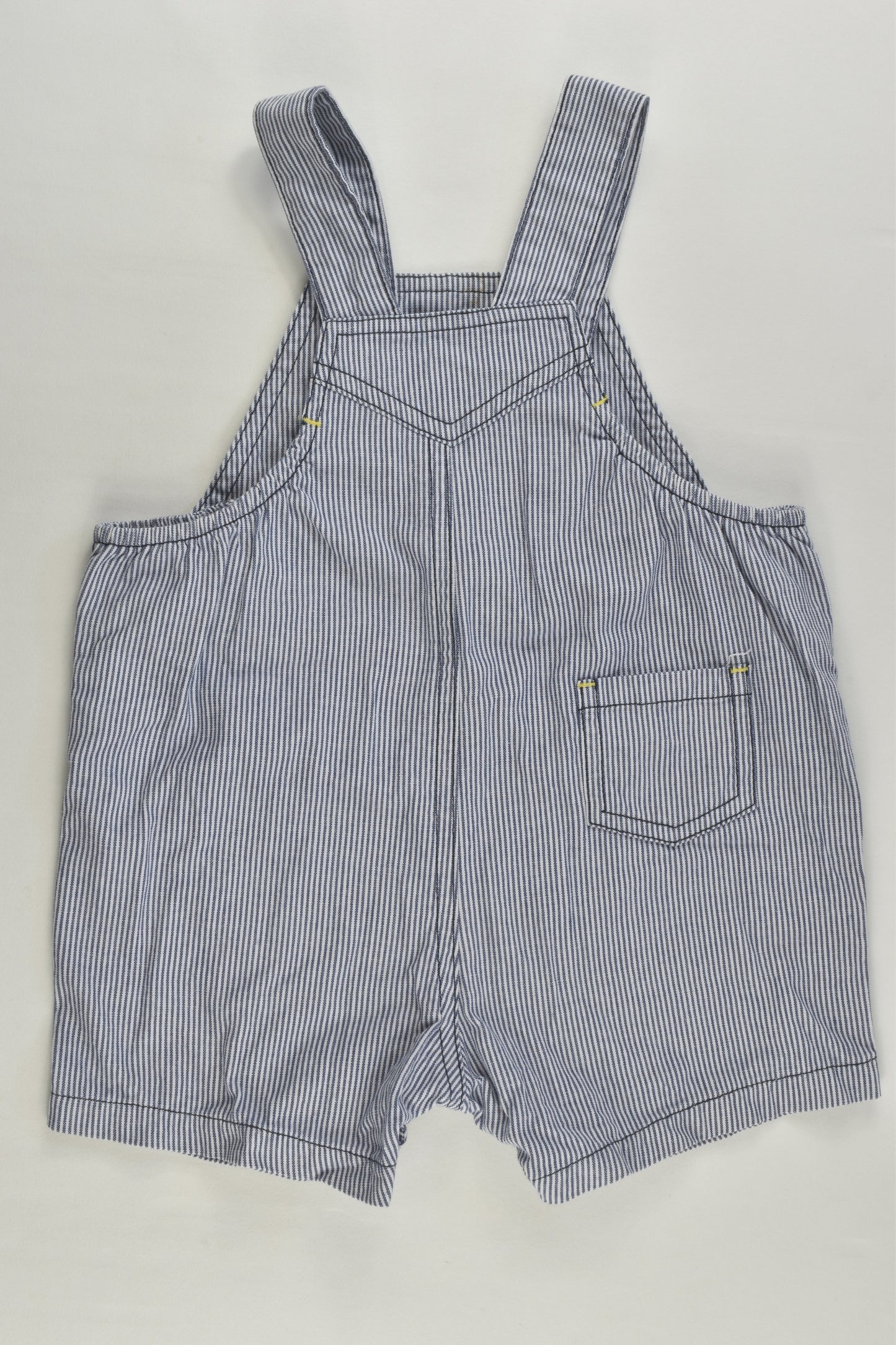 Marquise Size 00 Striped Short Overalls