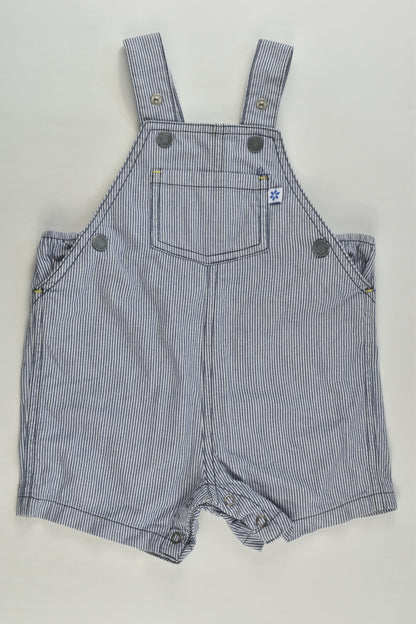 Marquise Size 00 Striped Short Overalls