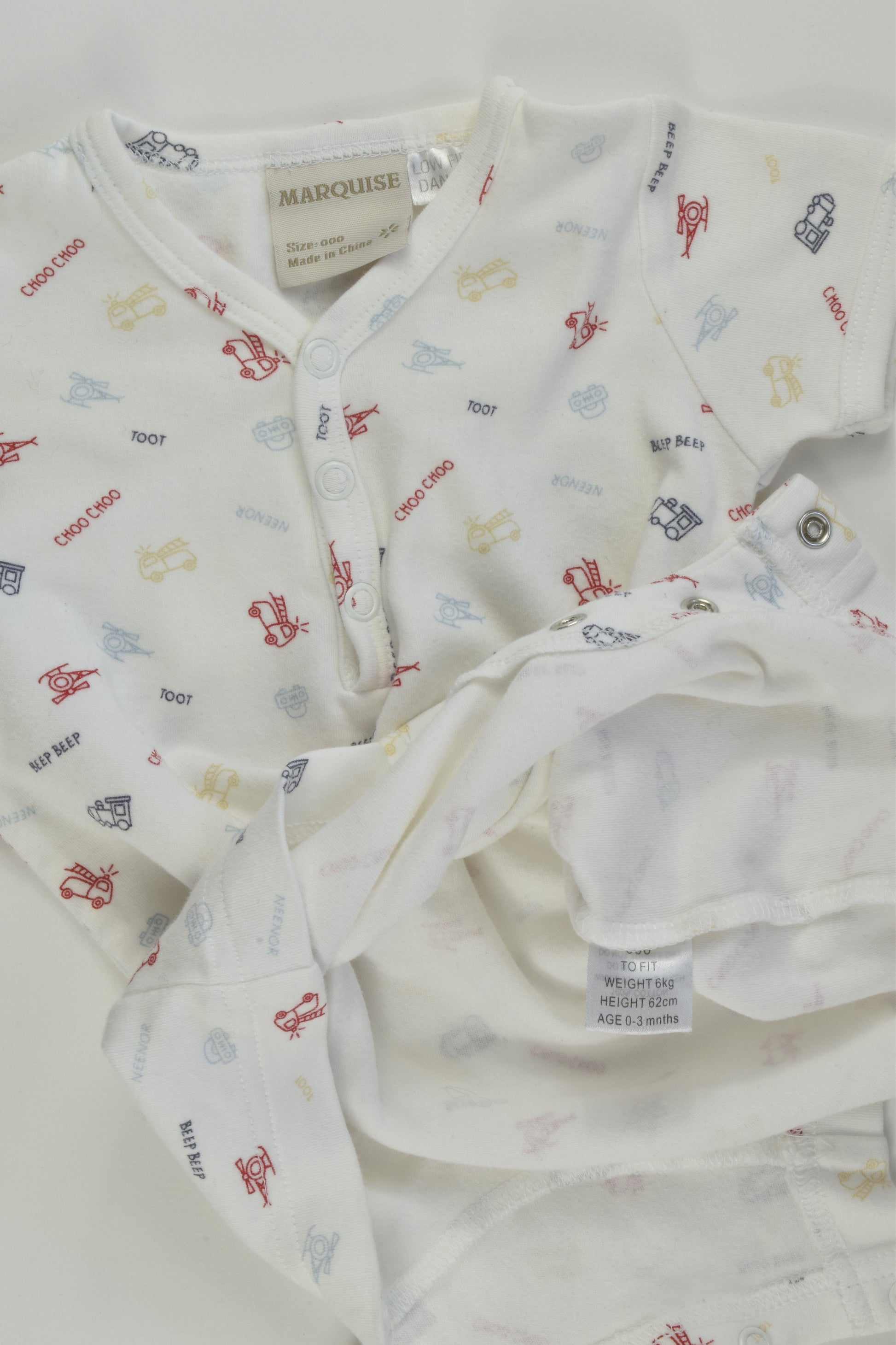 Marquise Size 000 Vehicle Short Romper