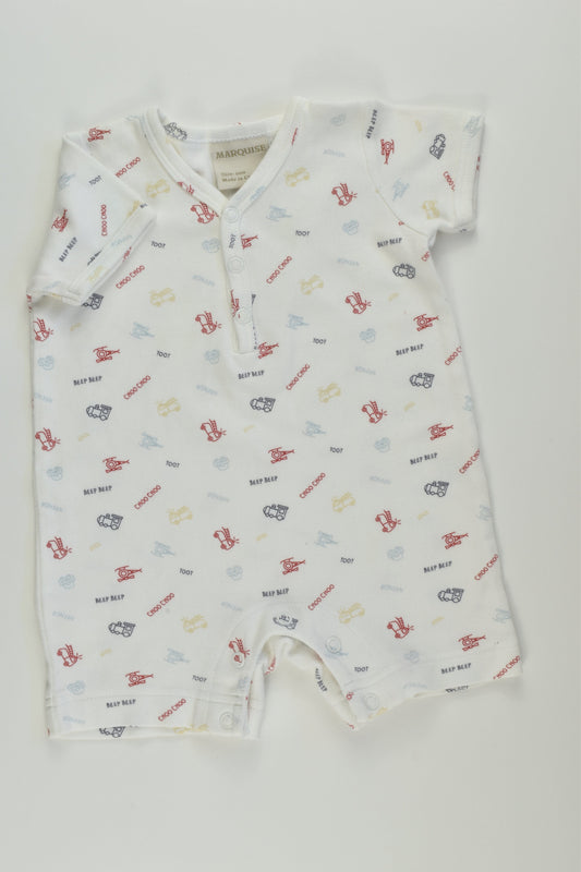Marquise Size 000 Vehicle Short Romper