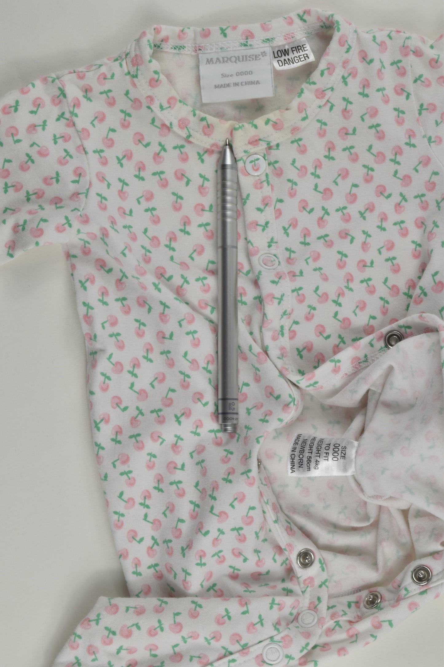 Marquise Size 0000 Cherry Romper