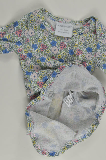 Marquise Size 0000 Liberty Print Bodysuit