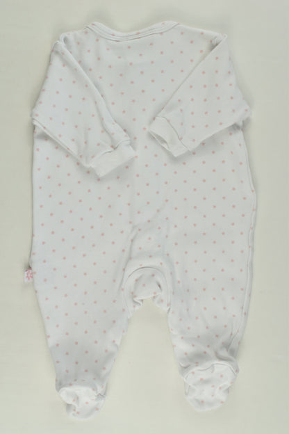 Marquise Size 0000 Stars Footed Romper