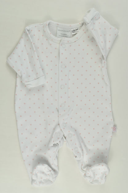 Marquise Size 0000 Stars Footed Romper
