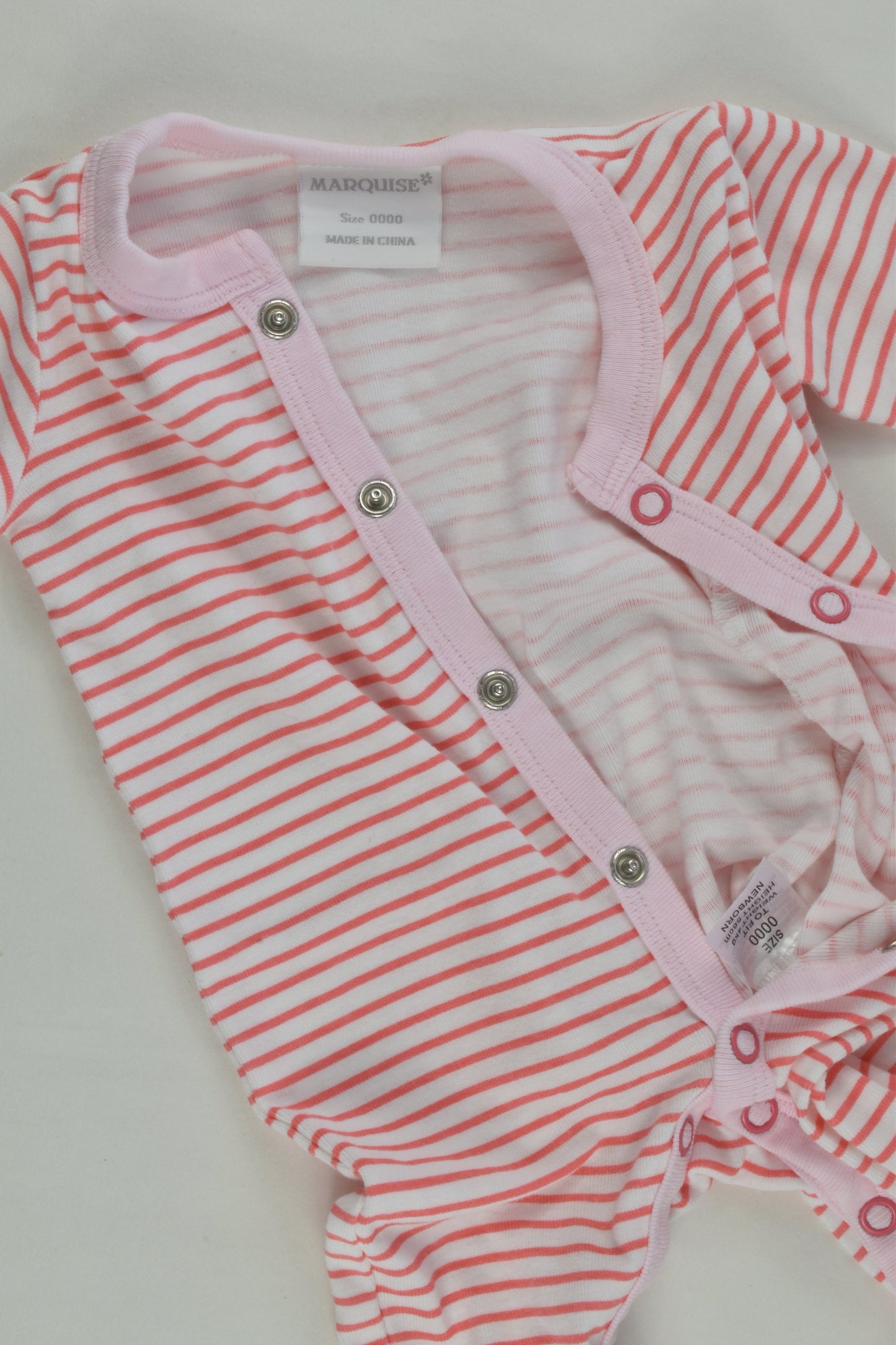 Marquise Size 0000 Striped Romper