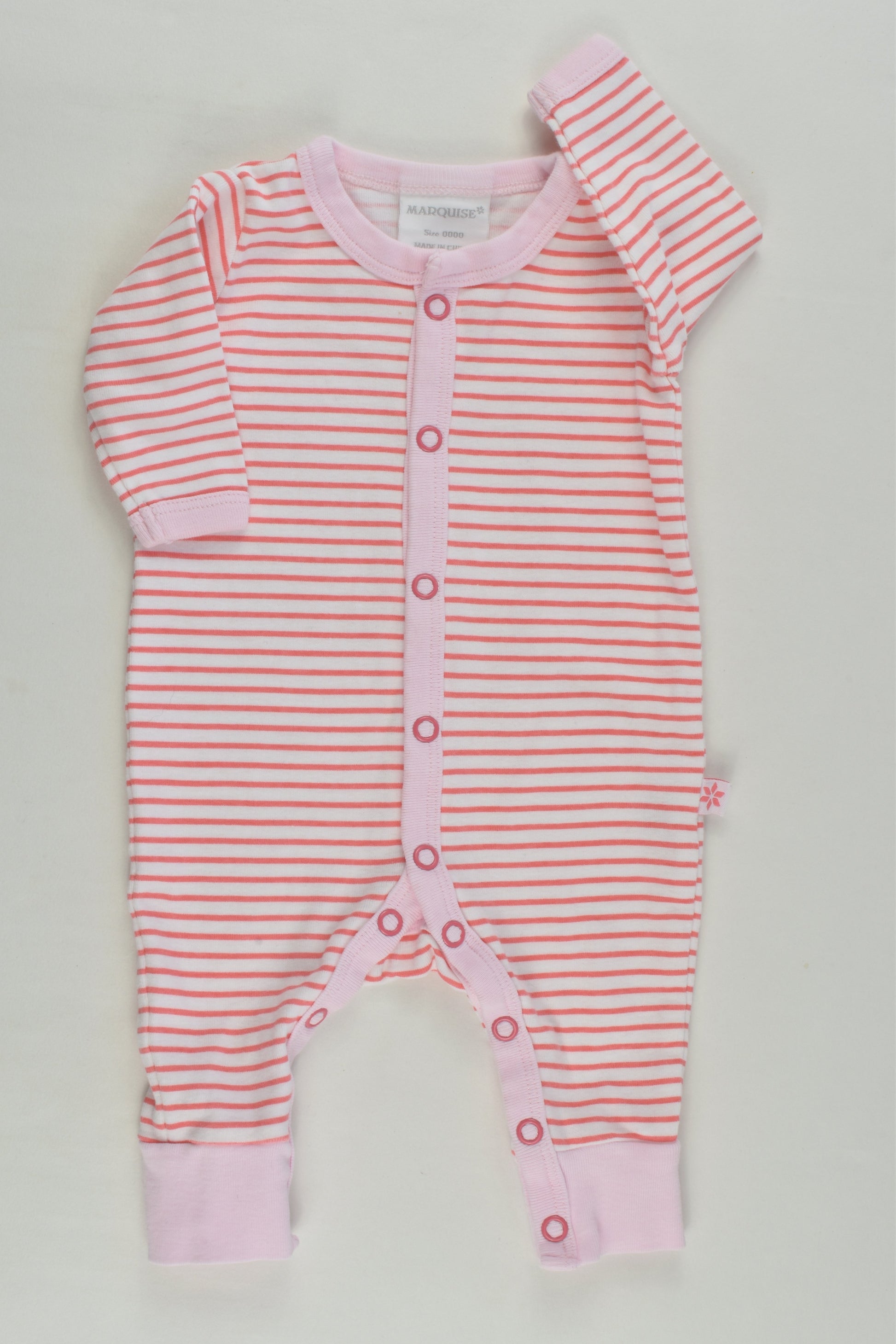 Marquise Size 0000 Striped Romper