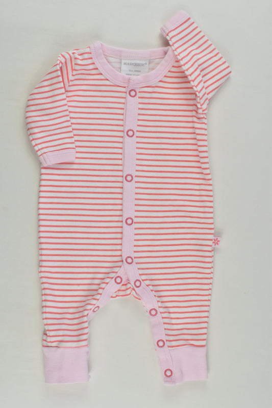 Marquise Size 0000 Striped Romper