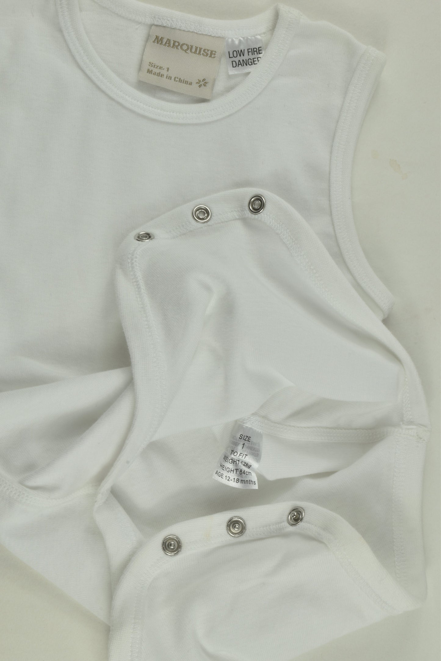 Marquise Size 1 Sleeveless Bodysuit