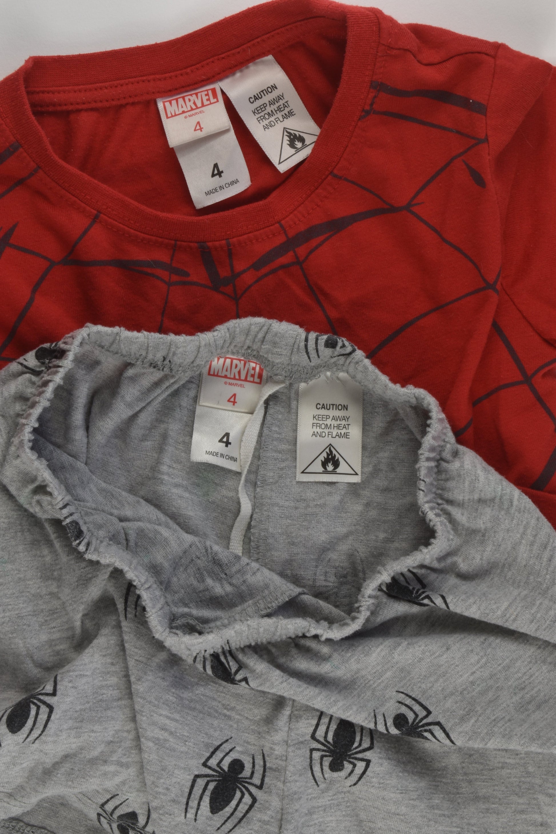 Marvel Size 4 Spiderman Pyjamas