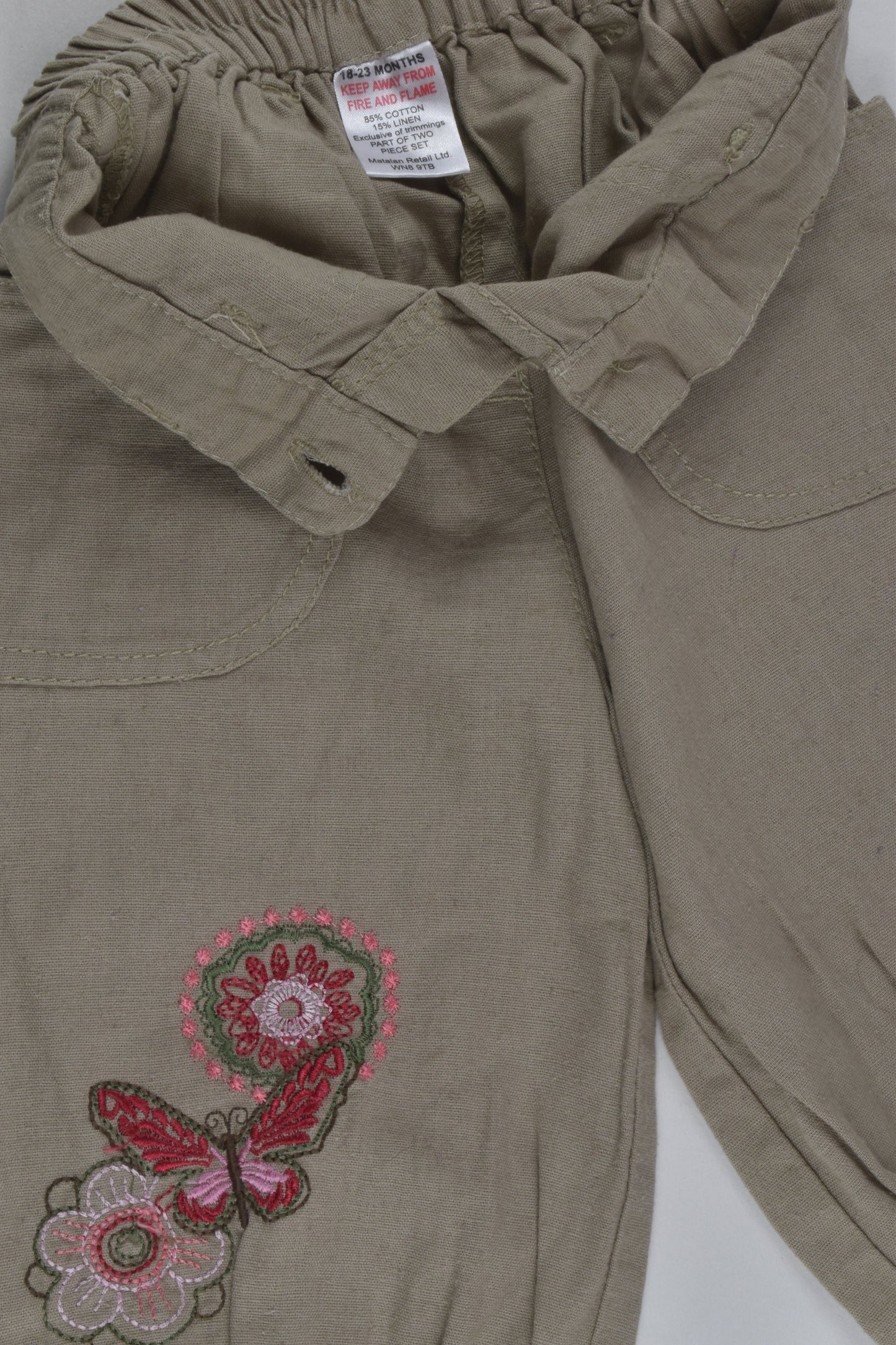 Matalan Size 1 Linen Blend Pants