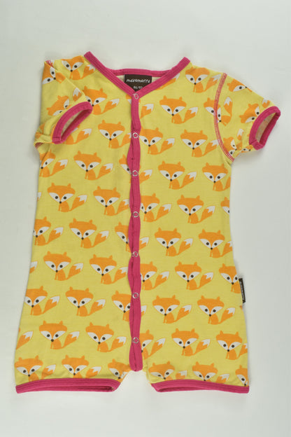 Maxomorra Size 1-2 (86/92 cm) Fox Short Romper