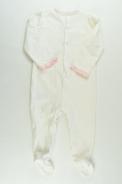 Mayoral (Spain) Size 0 (12 months, 80 cm) Bunny and Balloon Footed Romper