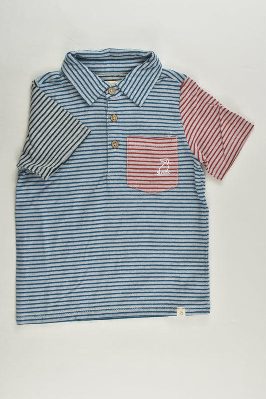 Me & Henry Size 2/3 Striped Polo Shirt