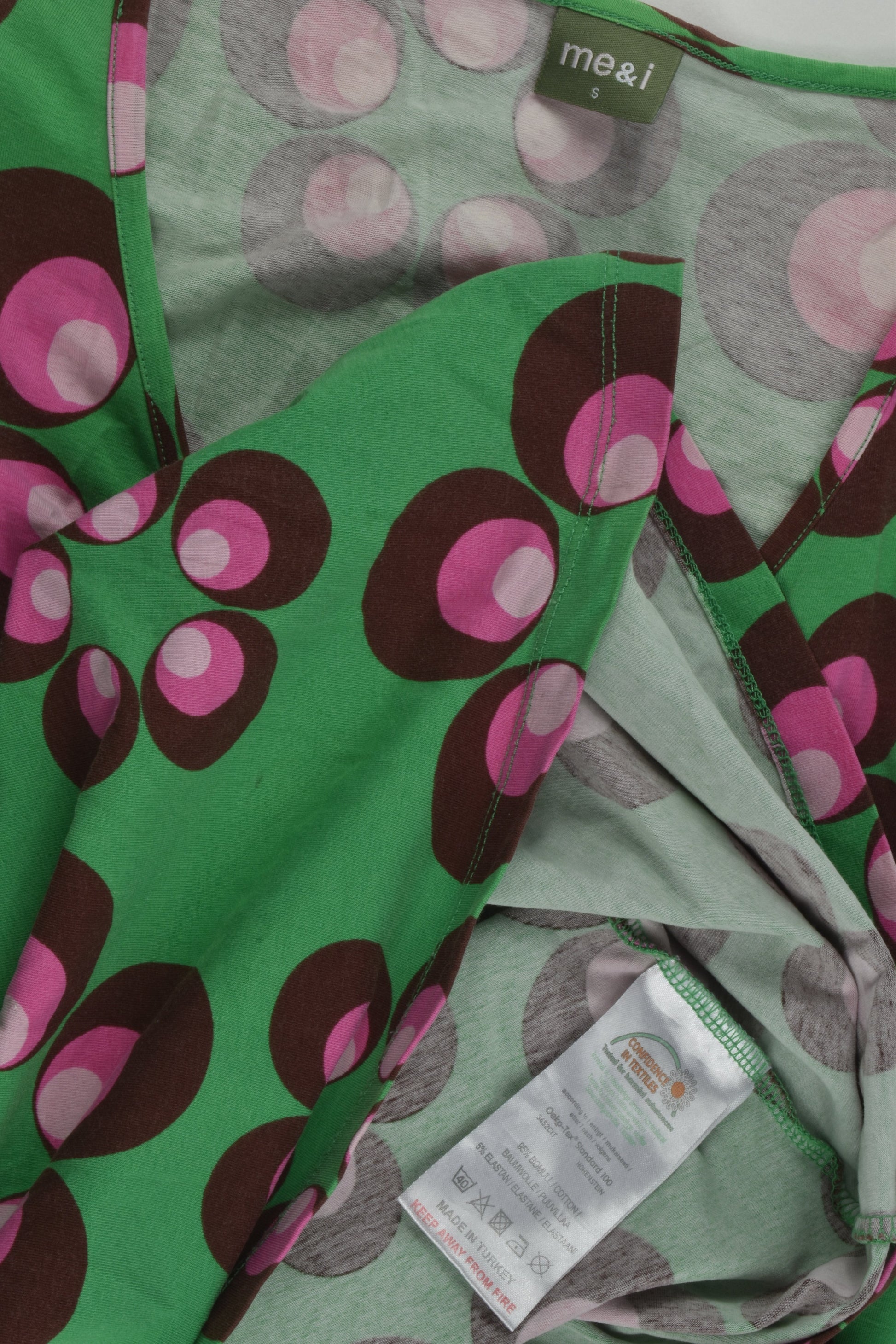 Me&i Adult Size S Retro Flowers Dress