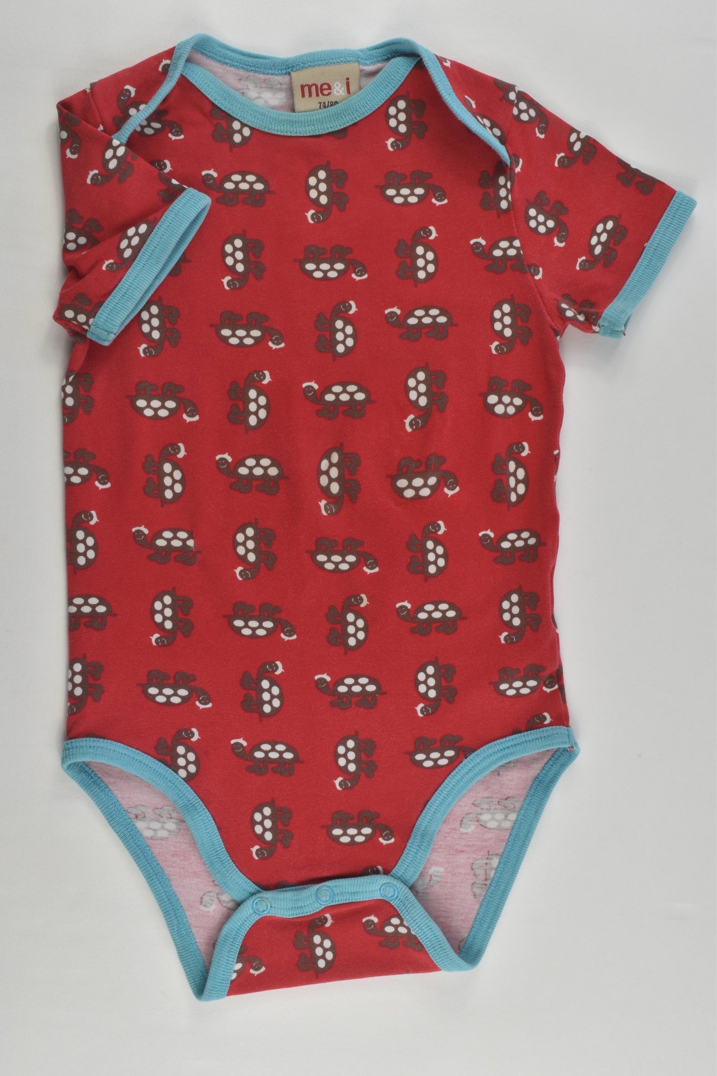 Me&i Size 0-1 (74/80 cm) Retro Tortoises Bodysuit
