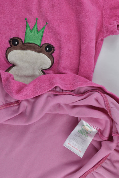 Me&i Size 3-4 (98/104 cm) Frog Pocket Terry Dress