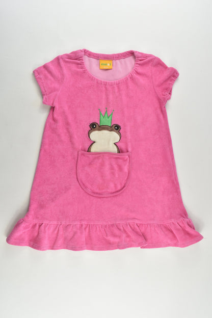 Me&i Size 3-4 (98/104 cm) Frog Pocket Terry Dress