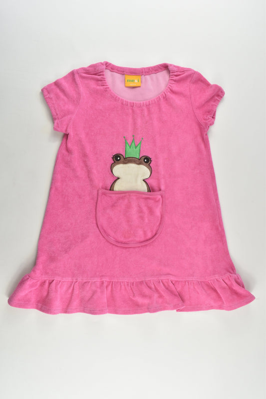 Me&i Size 3-4 (98/104 cm) Frog Pocket Terry Dress