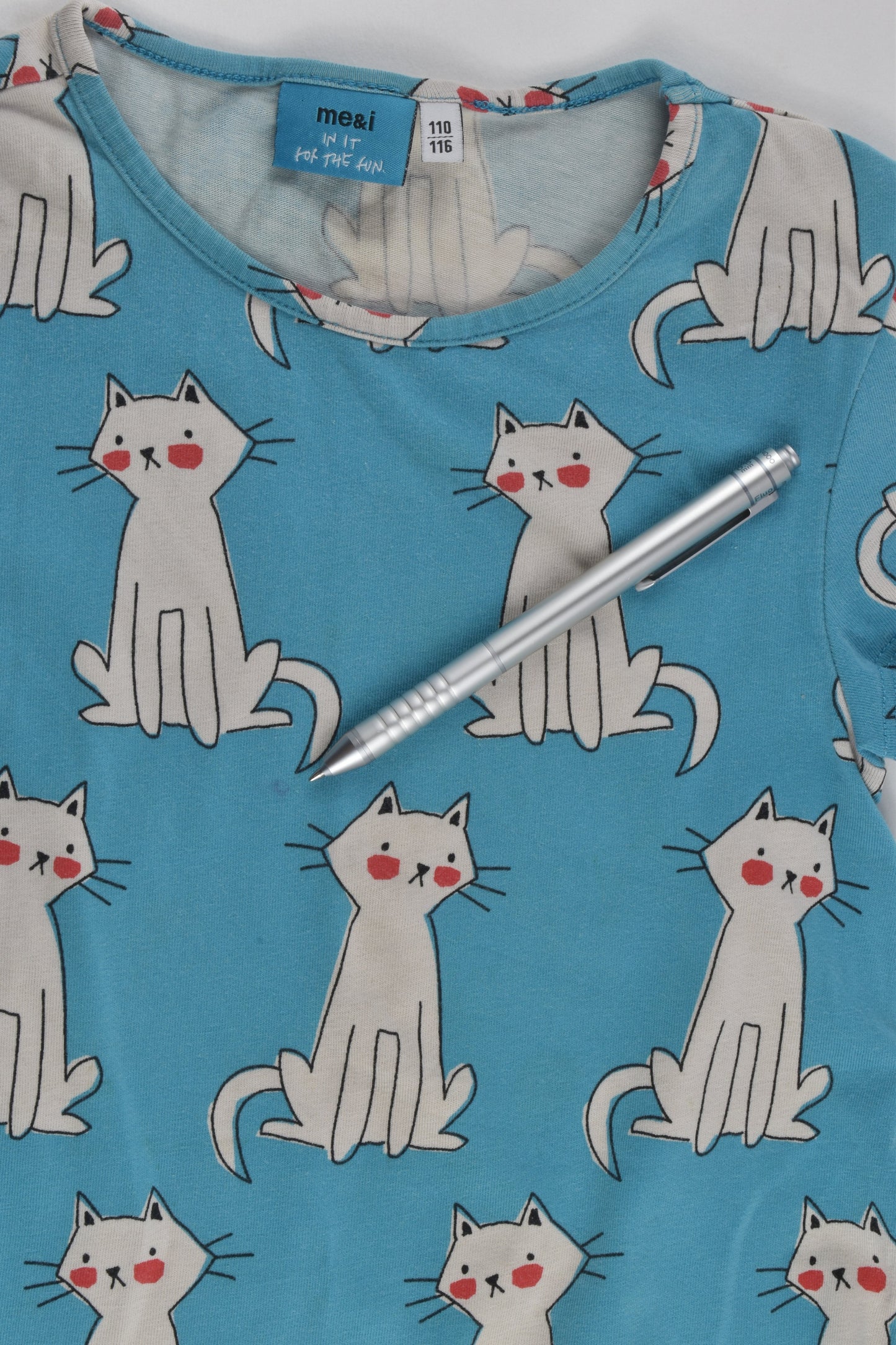 Me&i Size 5-6 (110/116 cm) Retro Cats Dress