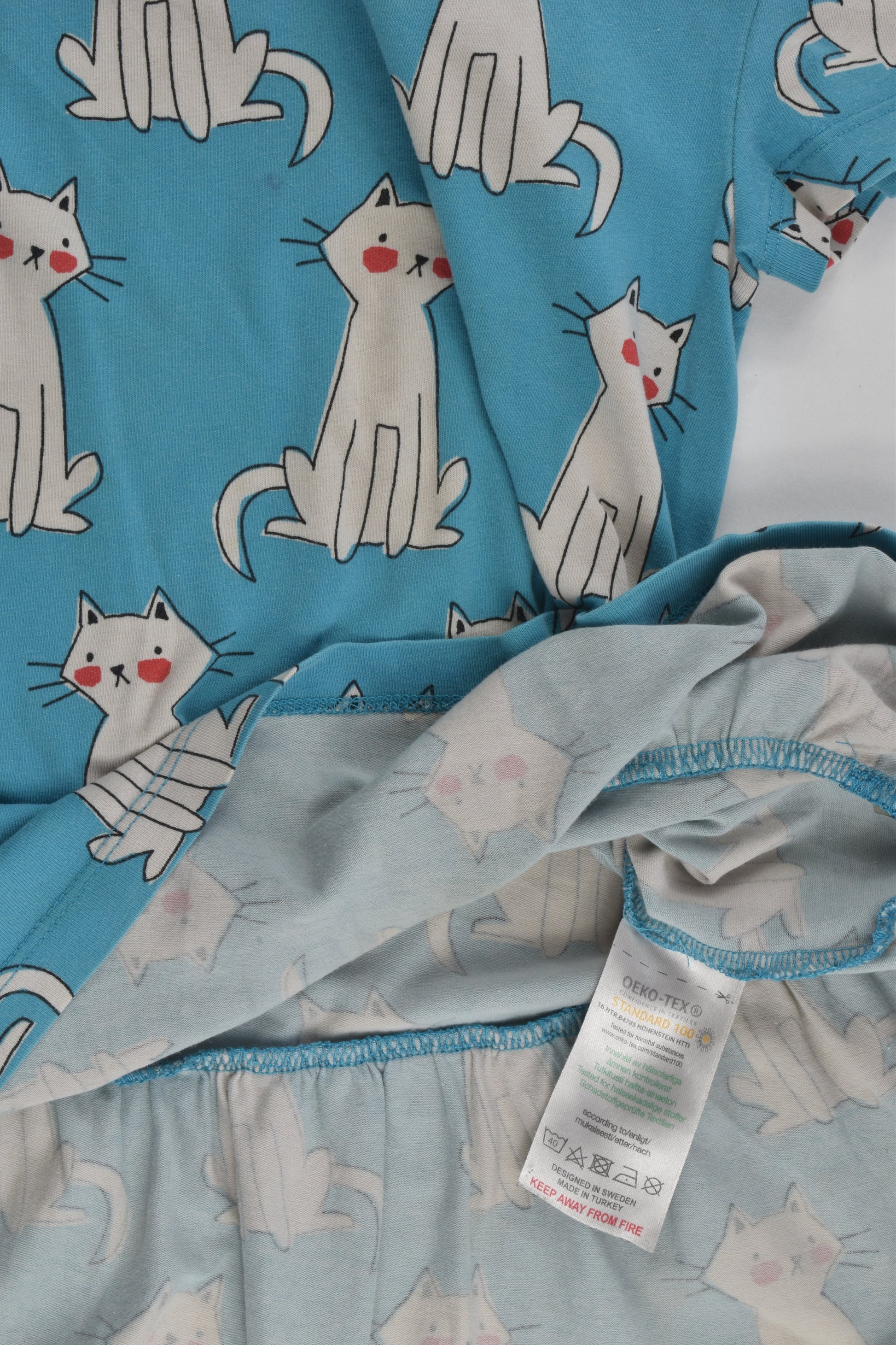 Me&i Size 5-6 (110/116 cm) Retro Cats Dress