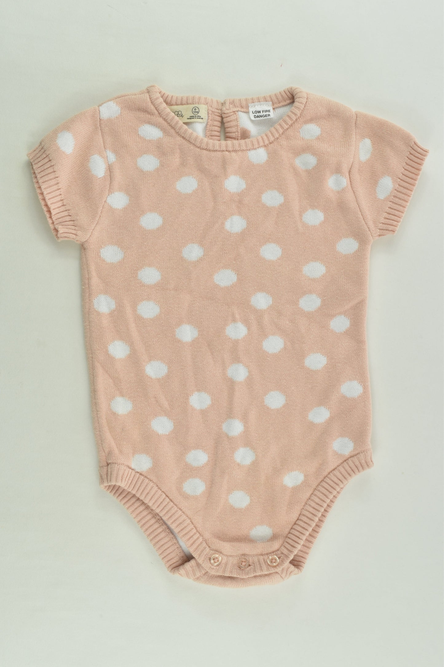 Miann and Co Size 0 Knit Polka Dots Bodysuit