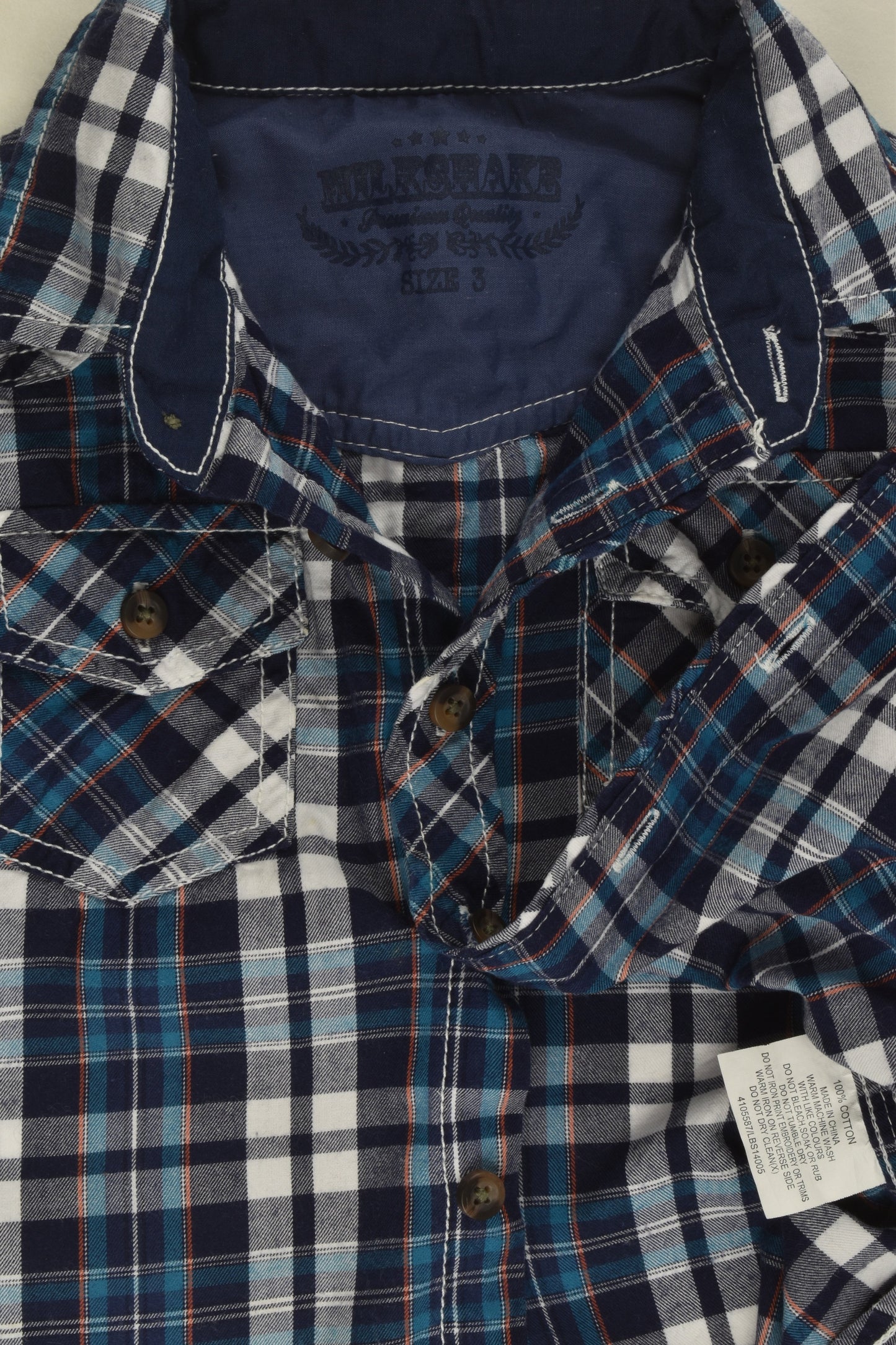 Milkshake Size 3 Checked Shirt