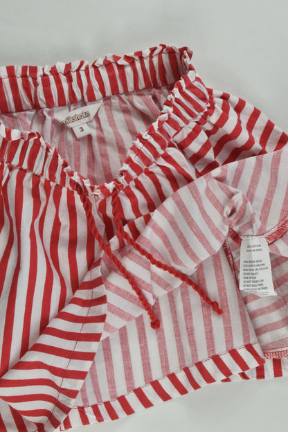 Milkshake Size 3 Striped Skirt